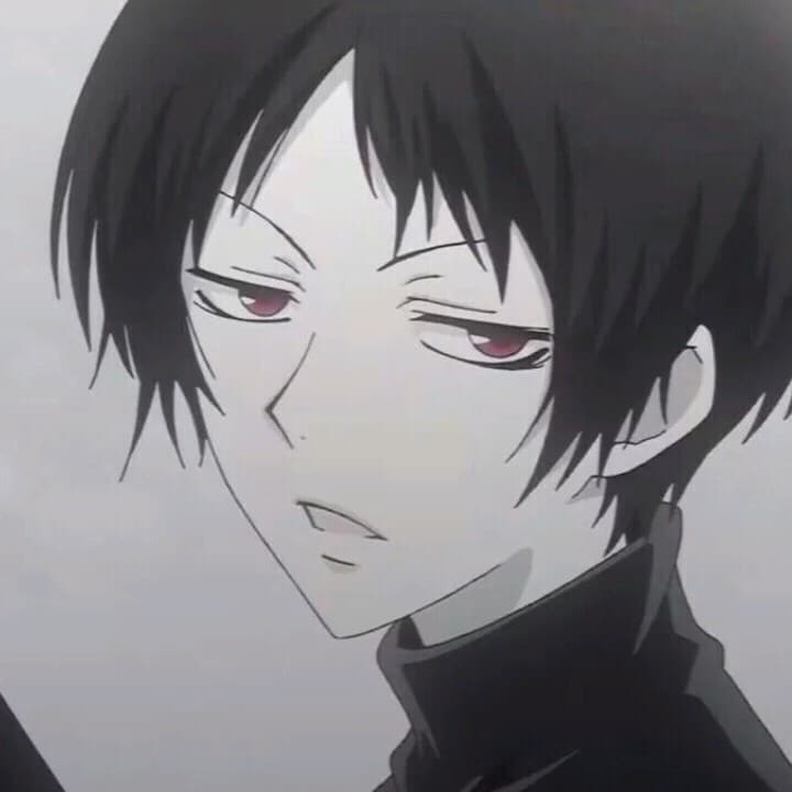《元气少女缘结神》雾仁大人侧脸黑白头像_5