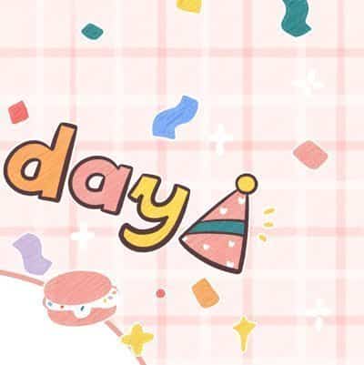女孩过生日甜美卡通九宫格朋友圈配图 9张图分开发！_3