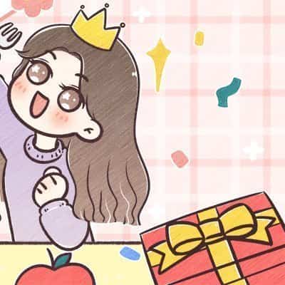 女孩过生日甜美卡通九宫格朋友圈配图 9张图分开发！_9