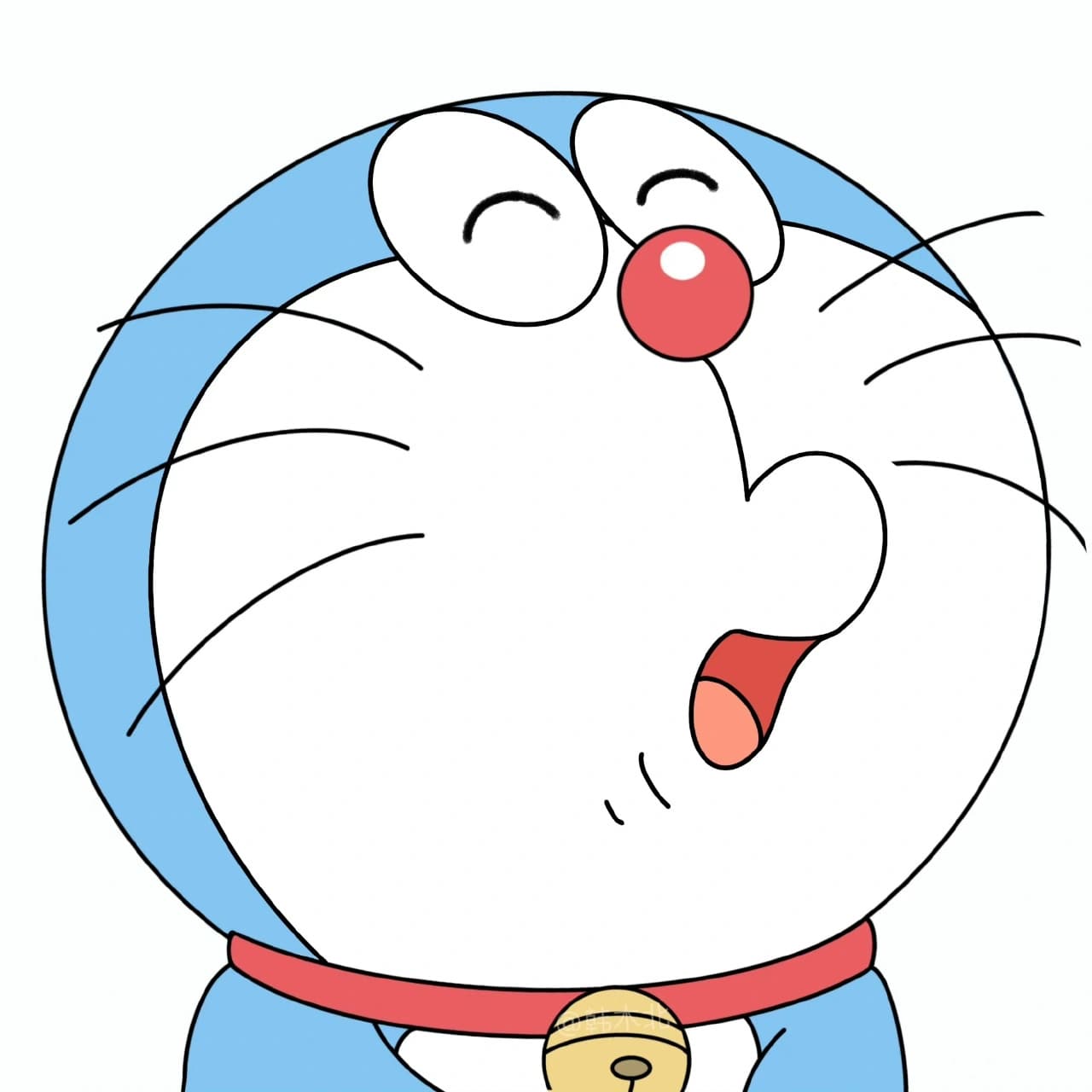 机器猫哆啦A梦开心表情可爱头像_2