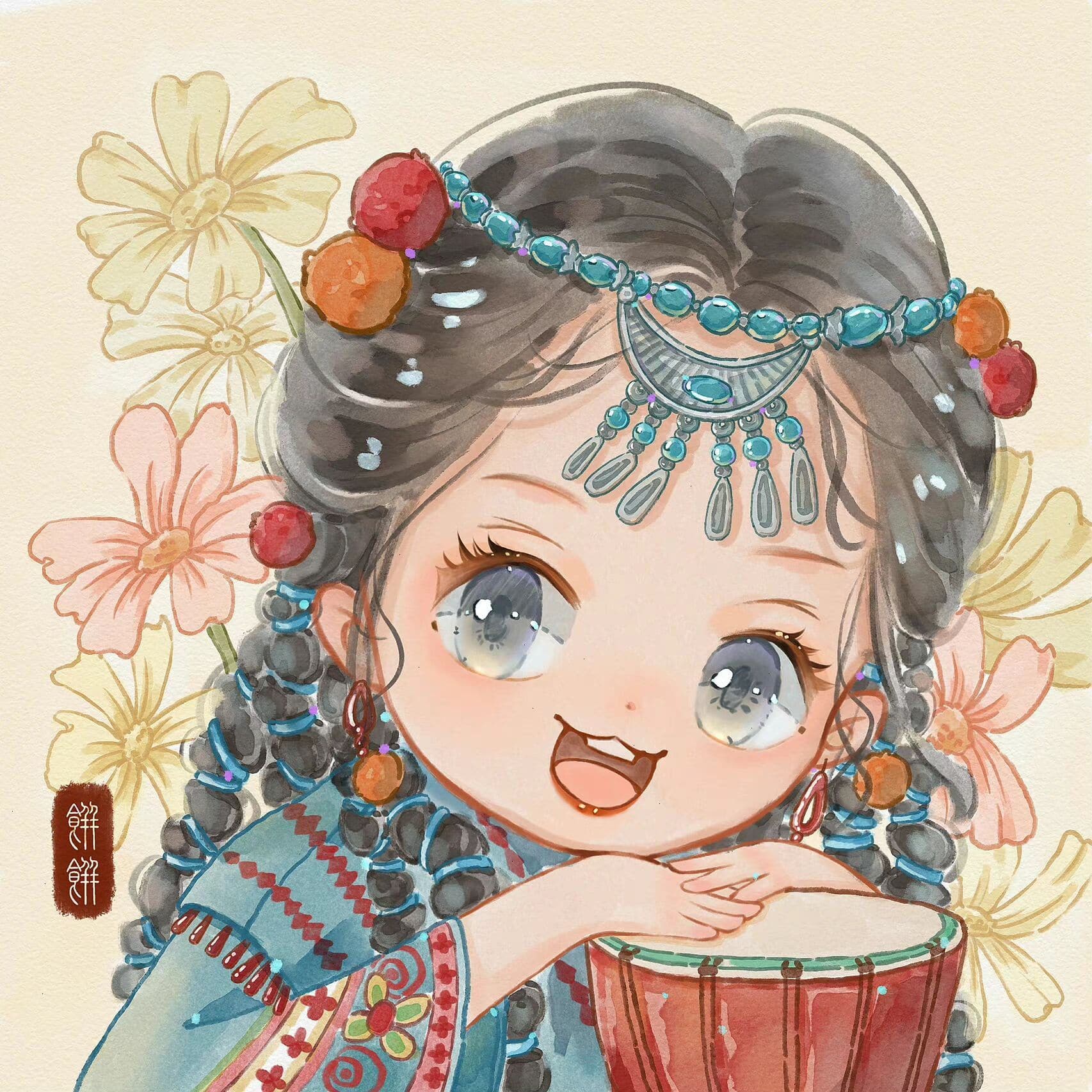 可爱卡通花仙子梦幻少女头像 多图可适配闺蜜_8