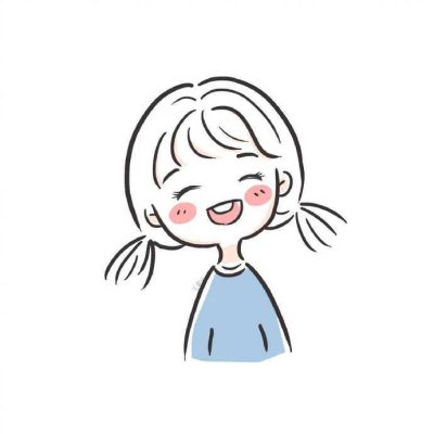 简单可爱的卡通小女孩简笔画图片大全 作者：王拾二