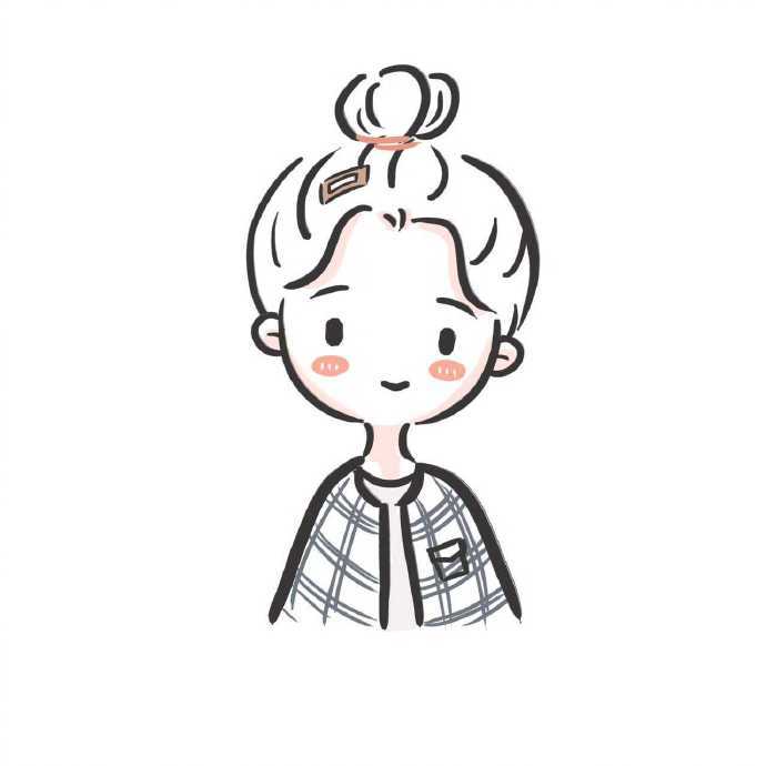 简单可爱的卡通小女孩简笔画图片大全 作者：王拾二_5
