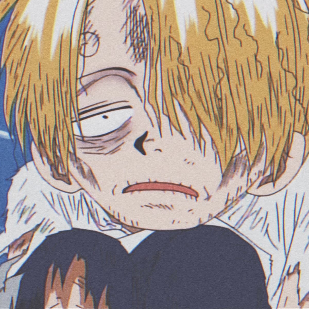 『海贼王』快要饿死的小山治 狼狈不堪的男生动漫头像_12