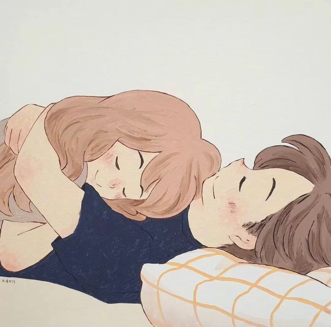 卡通男女日常生活过日子情侣头像_6
