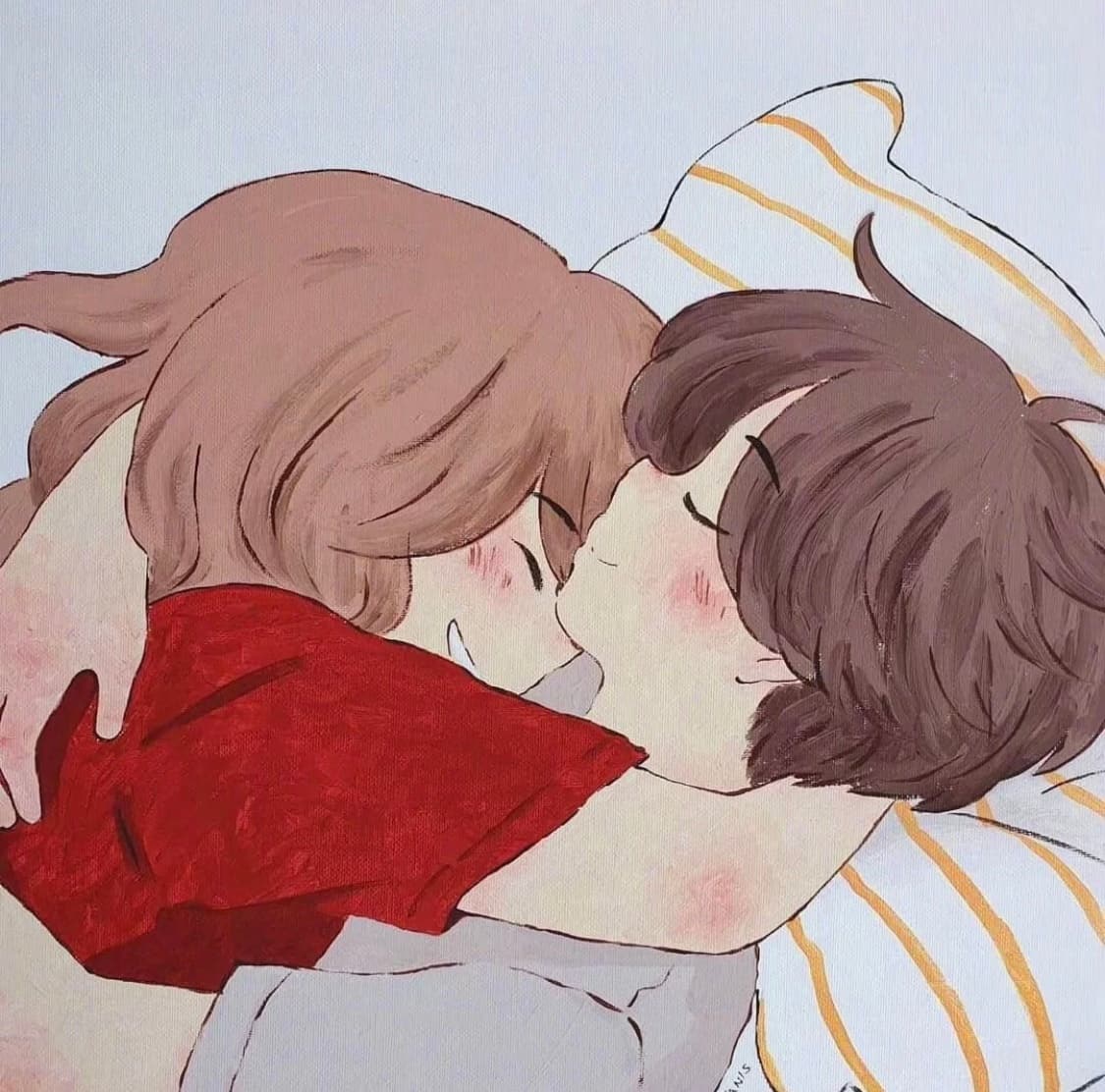卡通男女日常生活过日子情侣头像_7