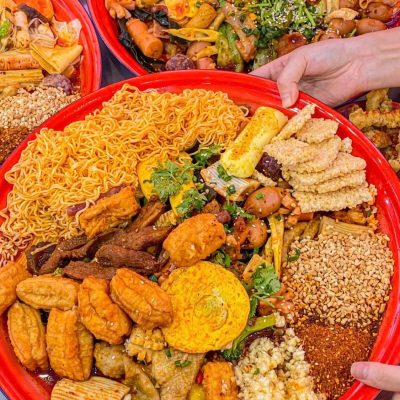 美食正宗麻辣拌真实图片 深夜放毒朋友圈配图