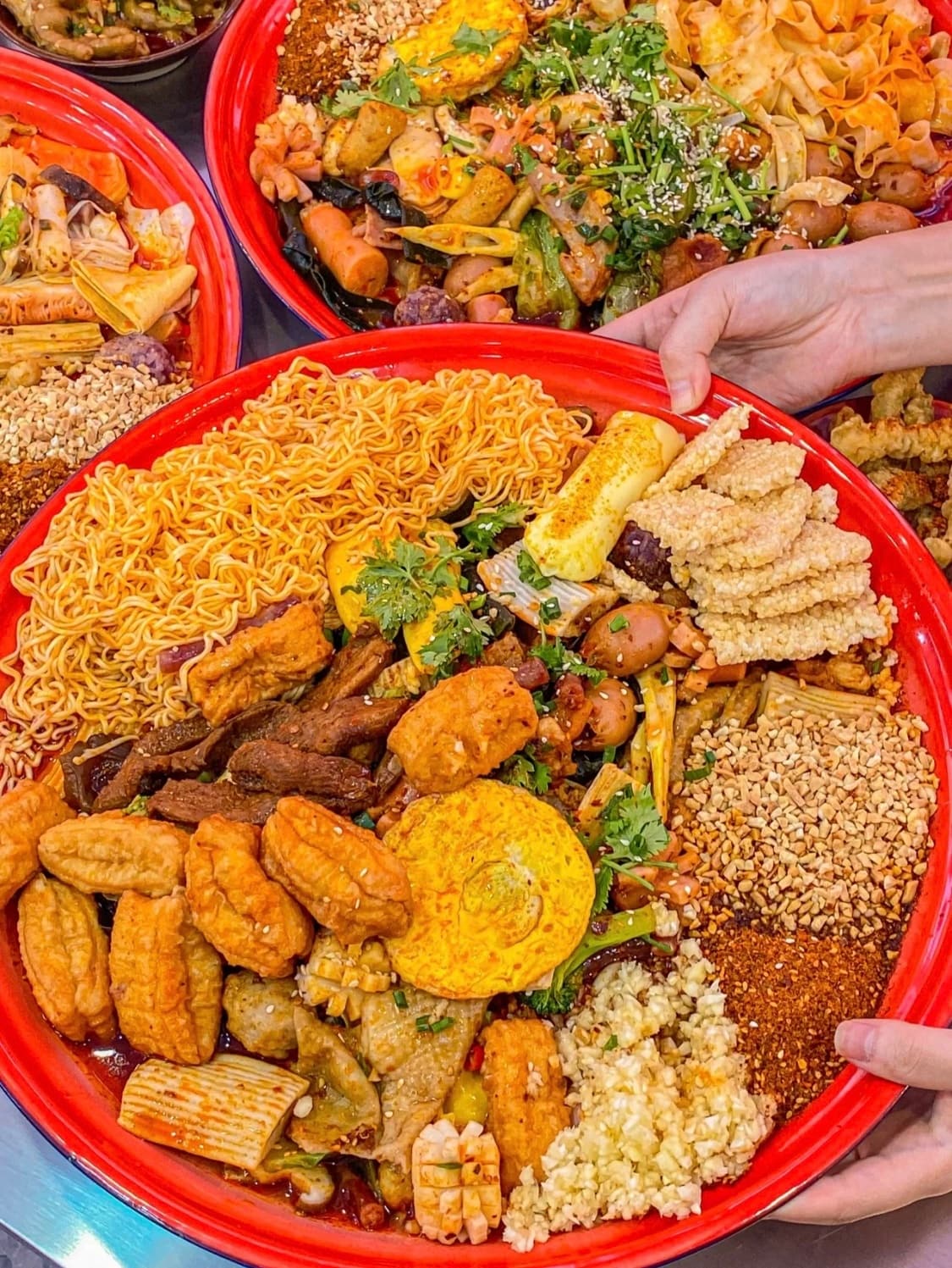 美食正宗麻辣拌真实图片 深夜放毒朋友圈配图_2