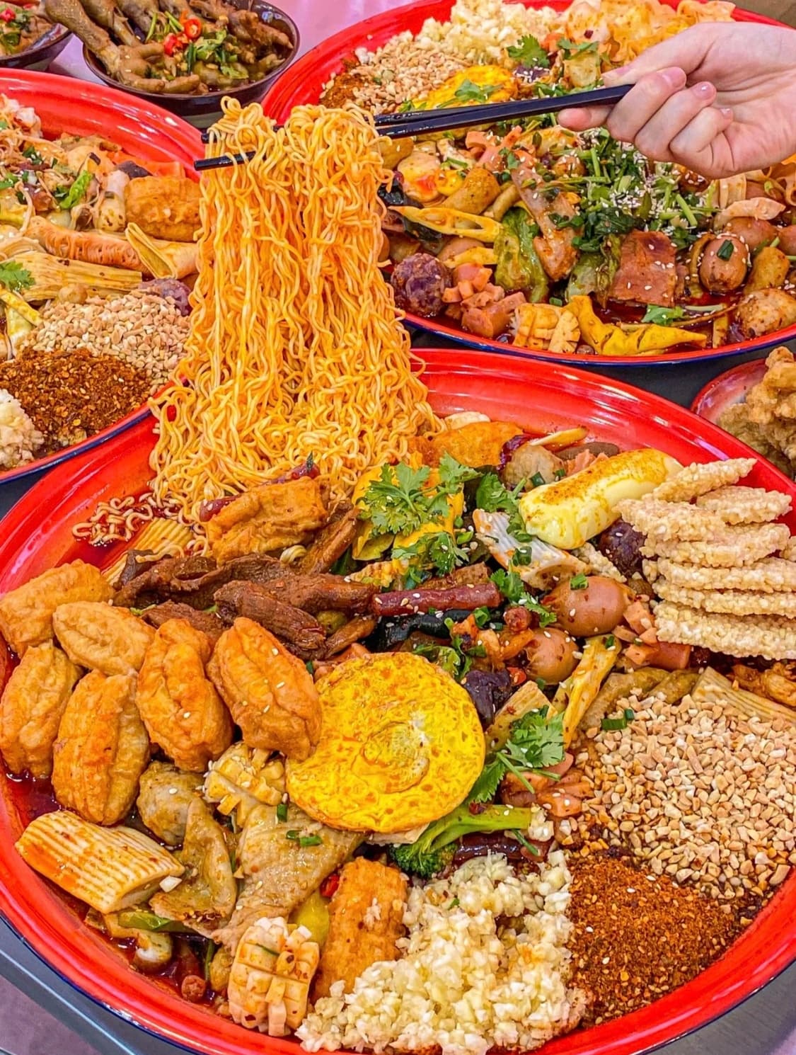 美食正宗麻辣拌真实图片 深夜放毒朋友圈配图_3