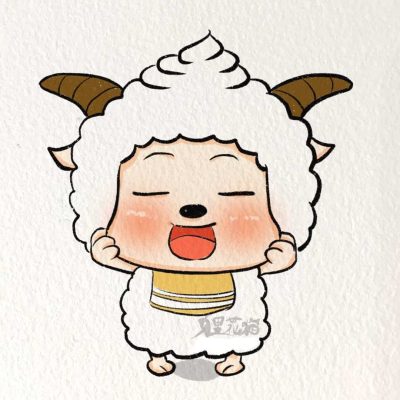动画片懒羊羊简笔画画法步骤教程图片