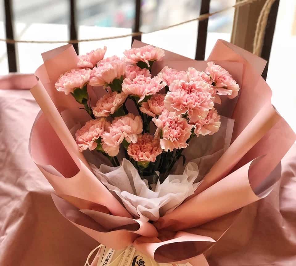 母亲节给妈妈送什么花？母亲节粉色康乃馨花束配图_3