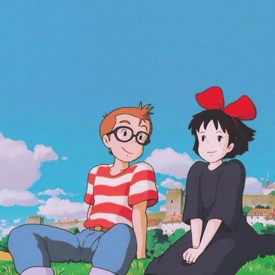 《魔女宅急便》琪琪黑猫和乌尔斯拉经典配图 宫崎骏励志动漫配图