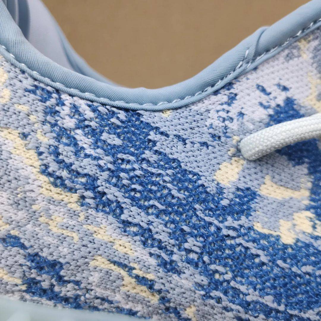 2022新款北卡蓝椰子鞋adidas Yeezy 350 v2 mx blue正品高清细节图_8