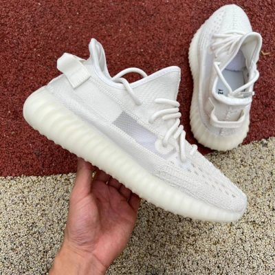 adidas yeezy 350v2  CP9366全白天使白 超清实物细节实拍图