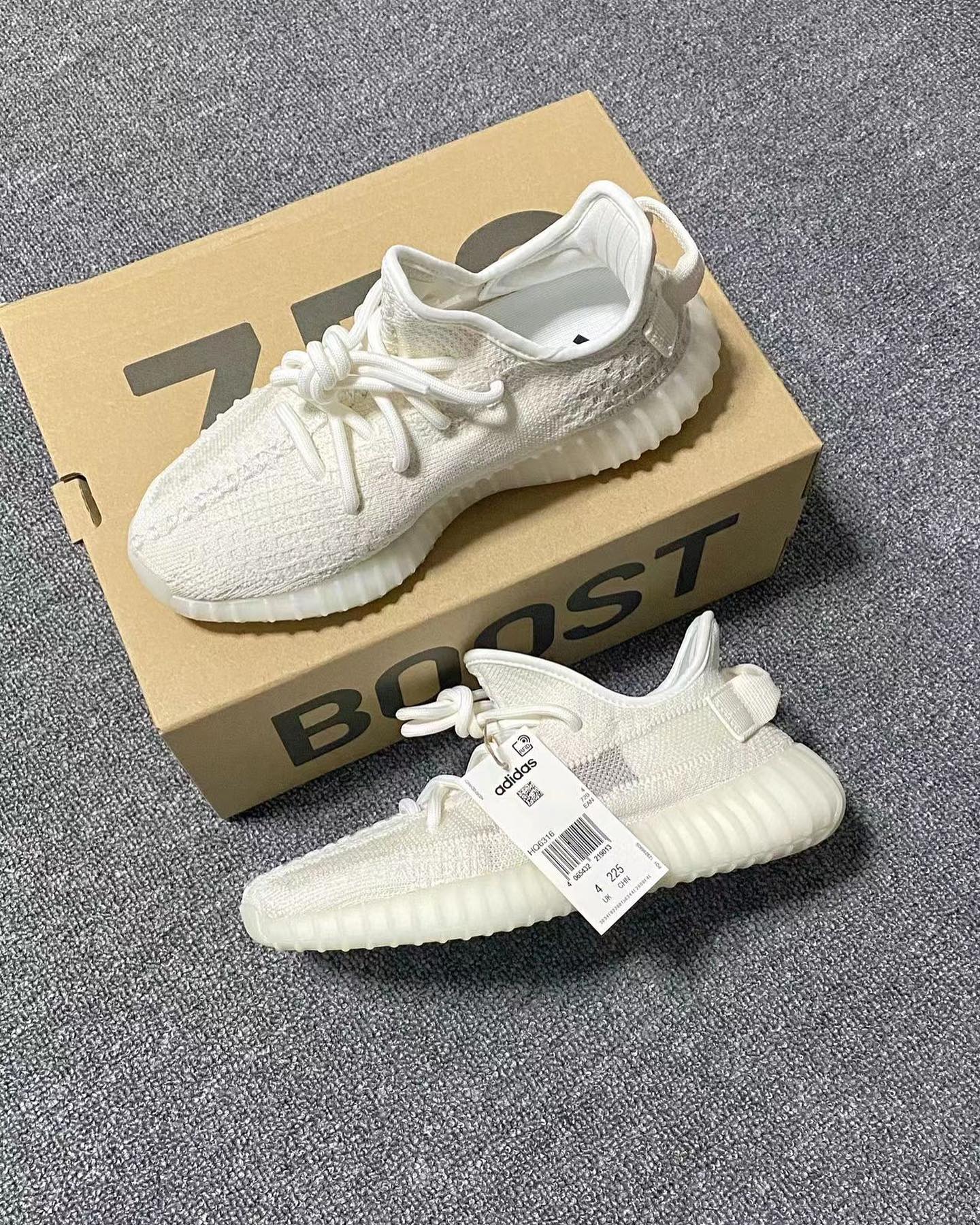adidas yeezy 350v2  CP9366全白天使白 超清实物细节实拍图_1