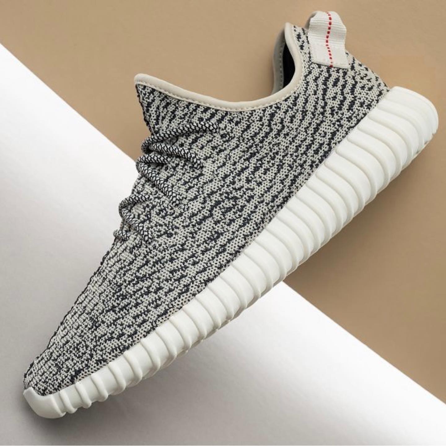阿迪达斯yeezy350turtle dove黑灰满天星上脚正品实拍图 高清细节图_5