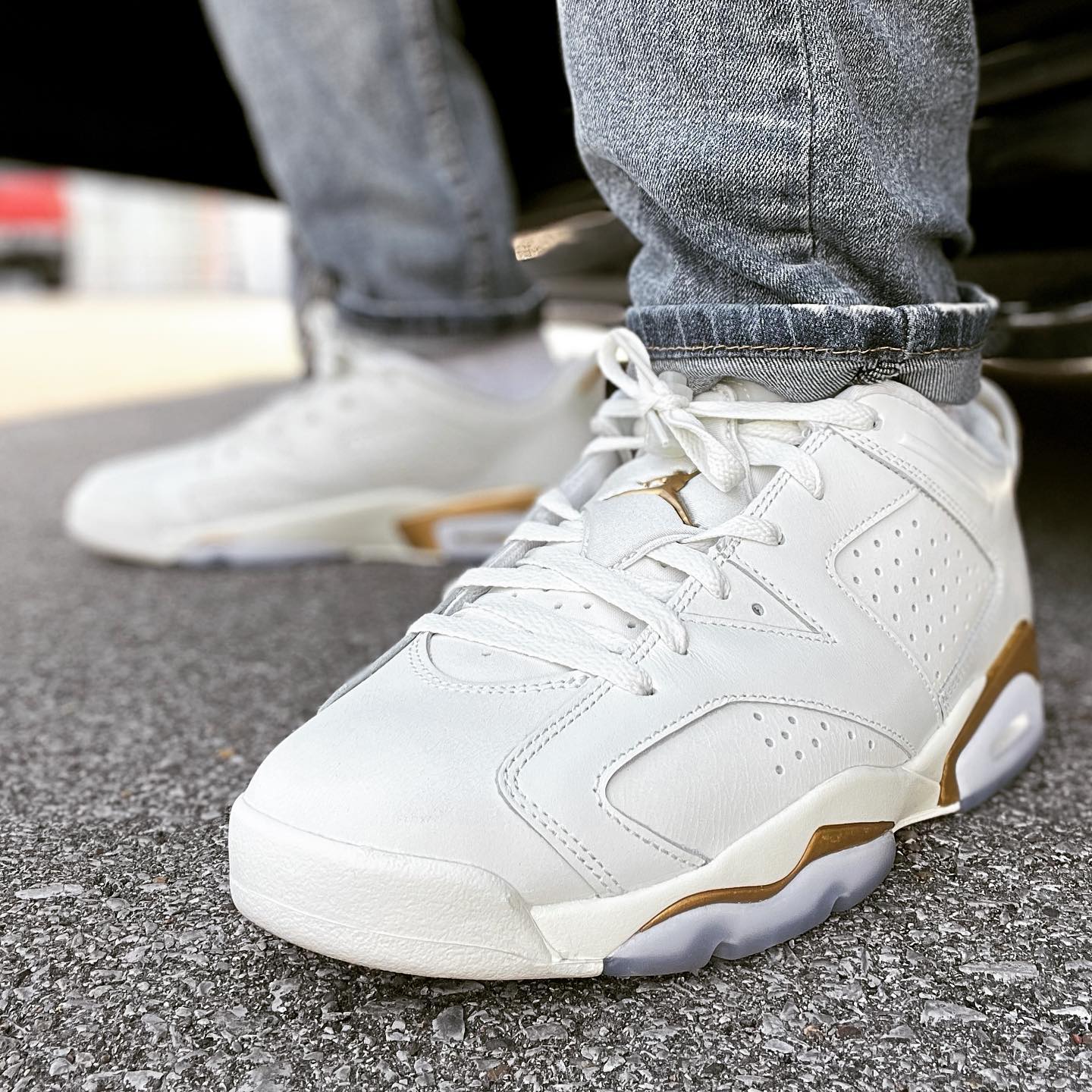 NIKE Air Jordan 6 Low “CNY” 2022虎年限定上脚效果 正品高清实拍图_3
