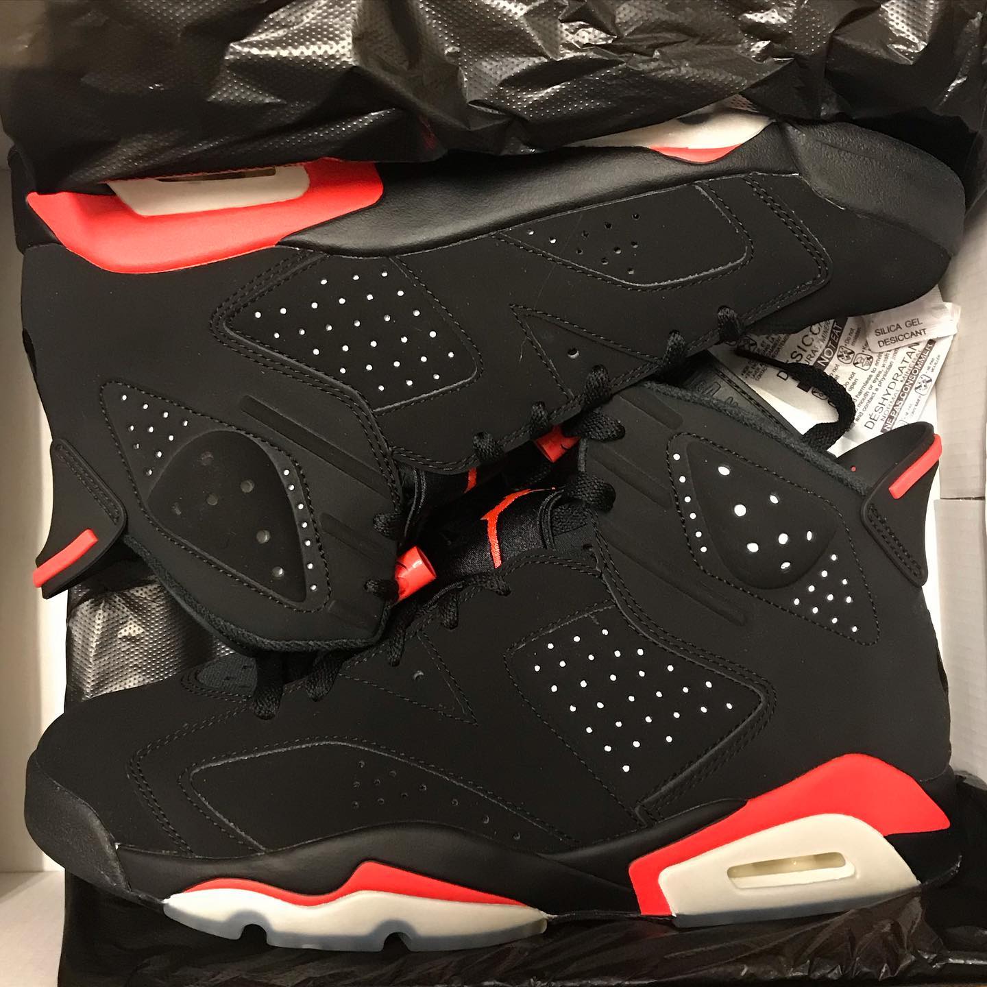 NIKE AJ6 RETRO OG BLACK INFRARED高清实拍 正品细节图_9