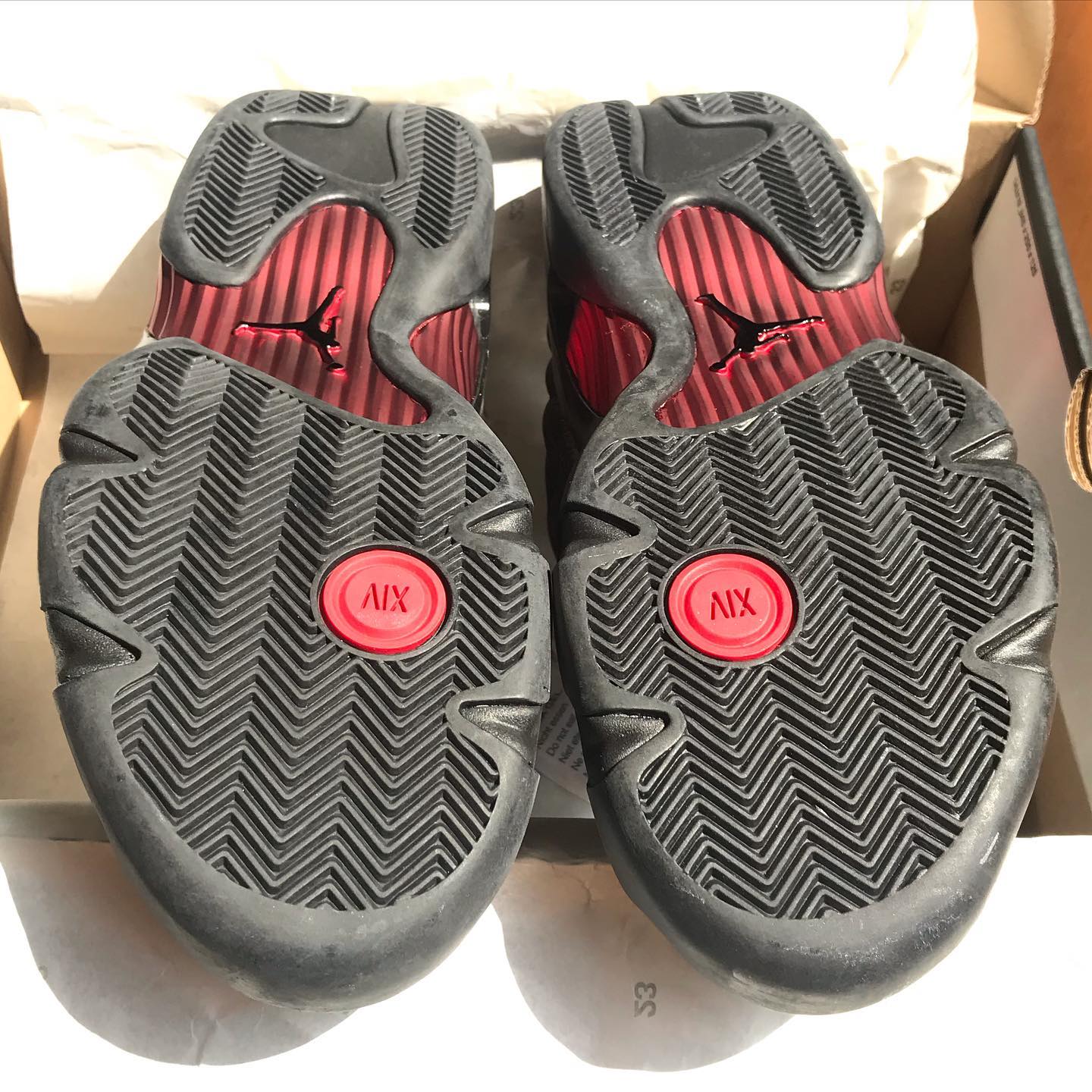 NIKE AJ14 Last Shot正品绝版高清实拍细节图 乔丹98年最后一投！_9