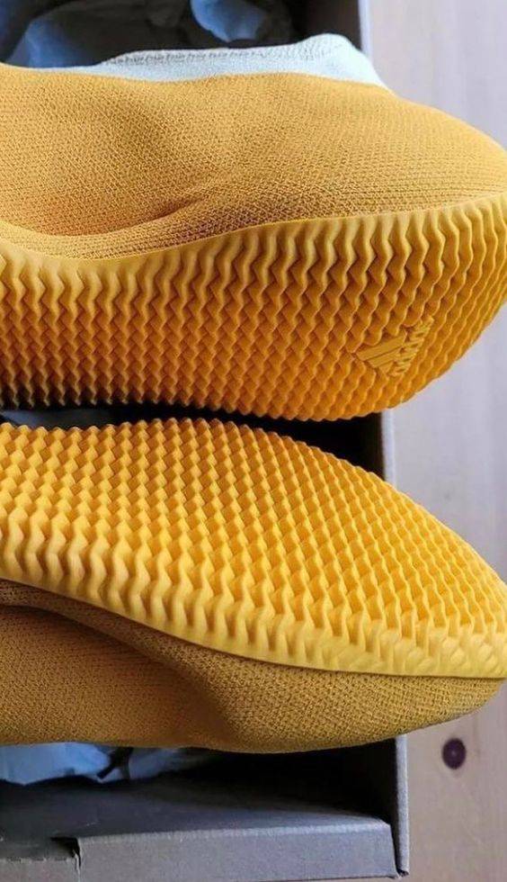 阿迪达斯“香蕉鞋”adidas yeezy Knit Runner僧侣寺庙鞋香蕉黄配色正品高清实拍图 细节实拍_4