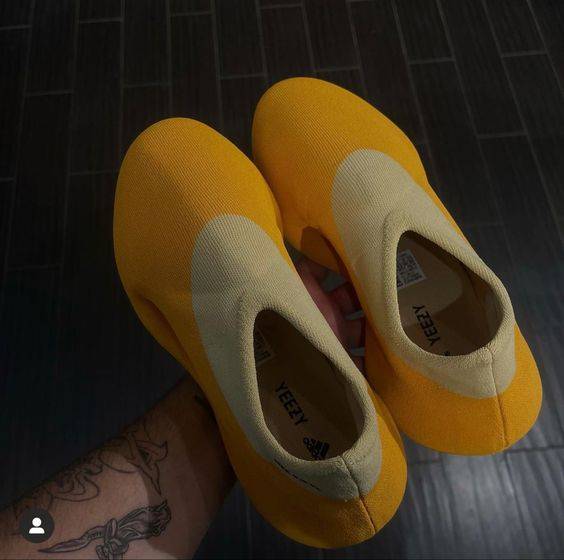 阿迪达斯“香蕉鞋”adidas yeezy Knit Runner僧侣寺庙鞋香蕉黄配色正品高清实拍图 细节实拍_1