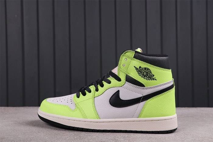 2022新款AJ高帮Nike Air Jordan 1 High OG “Volt ”荧光绿白配色正品高清实拍图_9