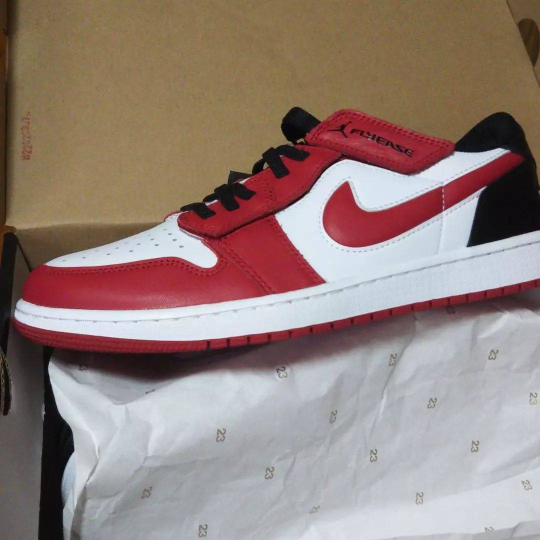 2022新款AJ1 Low FlyEase “Gym Red” 高清图片 细节图_1