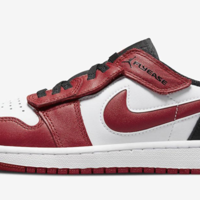 2022新款AJ1 Low FlyEase “Gym Red” 高清图片 细节图