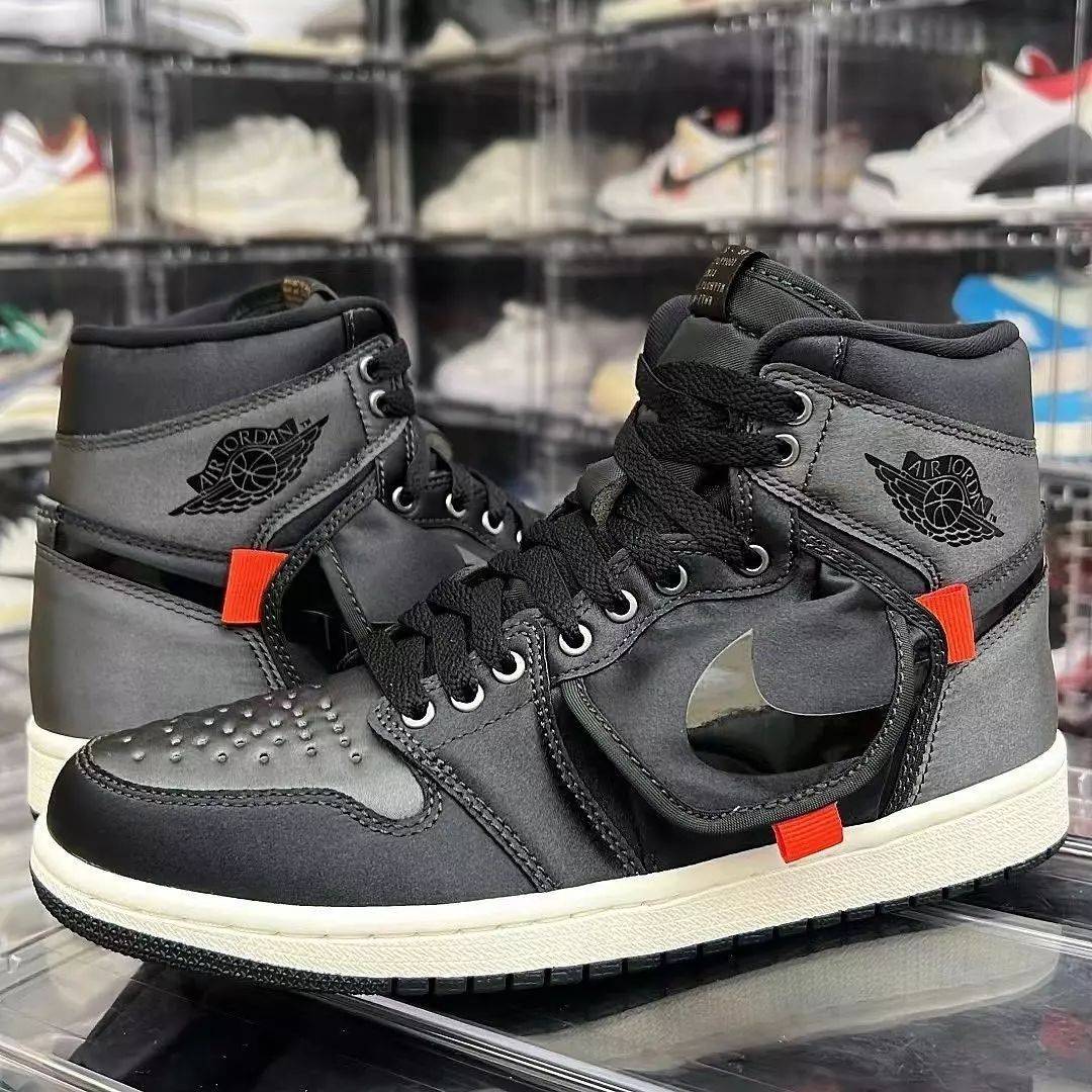 2022新款AJ1 High OG SP Utility 高帮黑色缎面 高清正品图 实拍_7