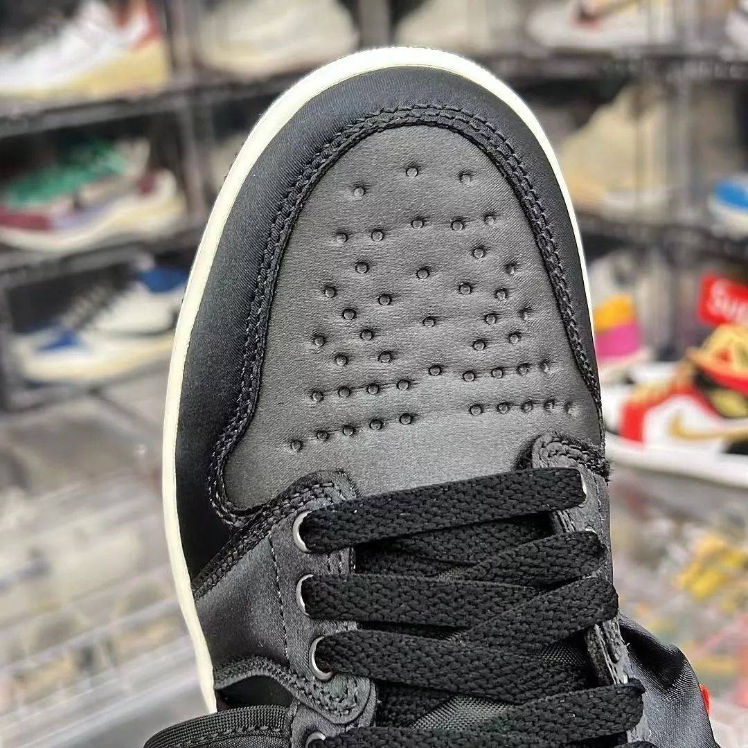 2022新款AJ1 High OG SP Utility 高帮黑色缎面 高清正品图 实拍_1