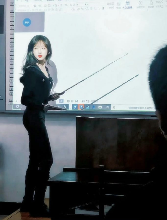 新入职漂亮的老师图片  有这样的老师,什么样的大学考不上_2