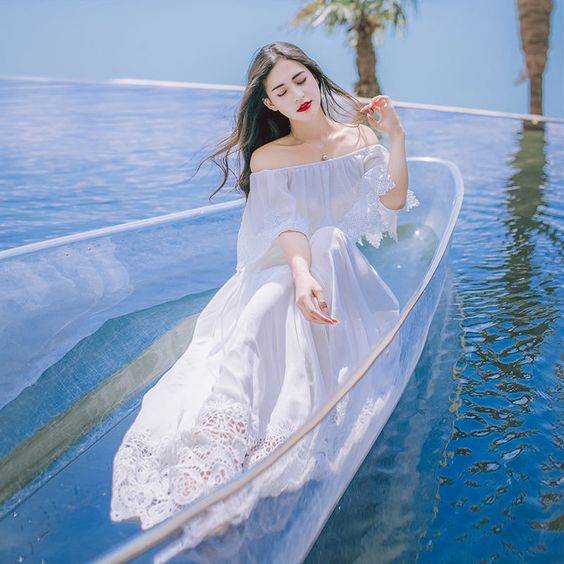 女生头像ins高级质感海边 露脸和不露脸全都有_4