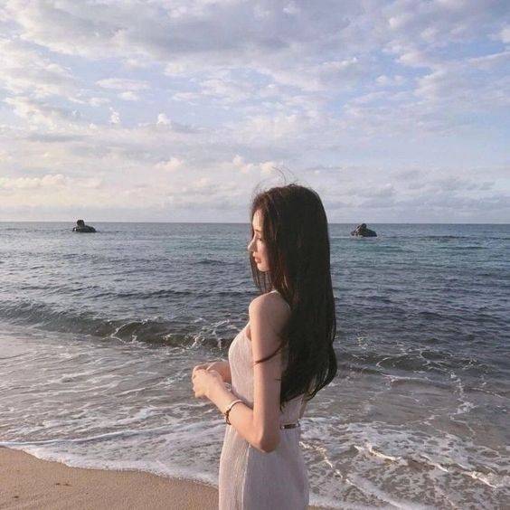女生头像ins高级质感海边 露脸和不露脸全都有_7