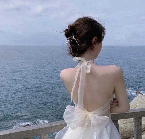 女生头像ins高级质感海边 露脸和不露脸全都有_11