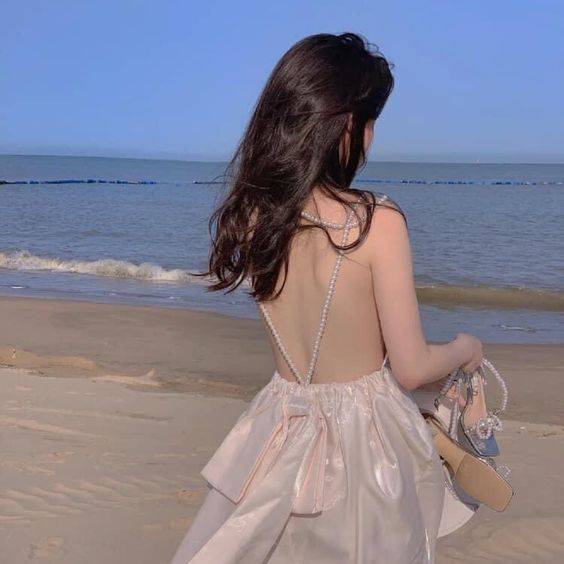 女生头像ins高级质感海边 露脸和不露脸全都有_13