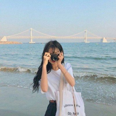 女生头像ins高级质感海边 露脸和不露脸全都有