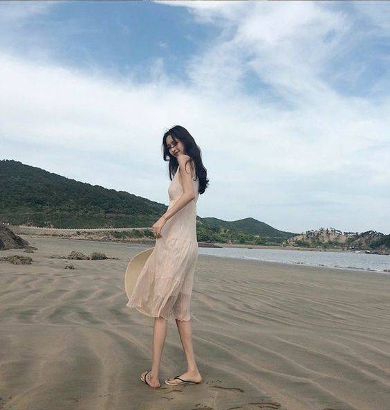 女生头像ins高级质感海边 露脸和不露脸全都有_2