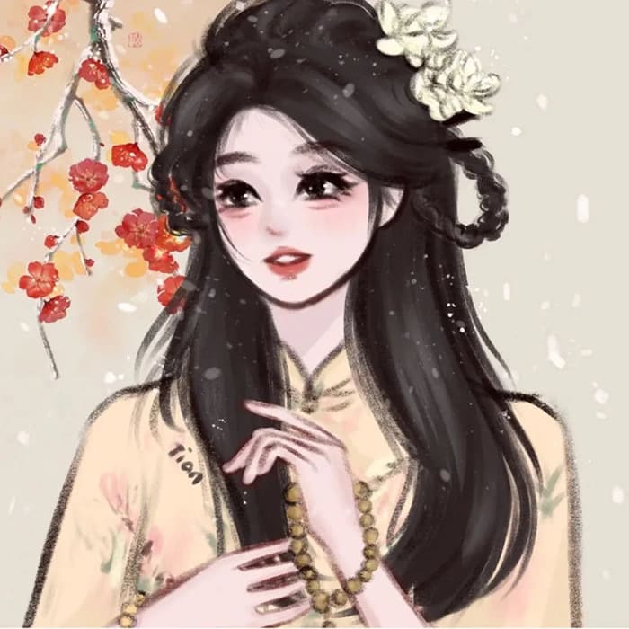 讓人一眼驚艷的古風頭像女生閨蜜頭像圖片_12