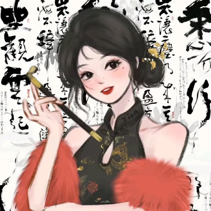 讓人一眼驚艷的古風頭像女生閨蜜頭像圖片_15