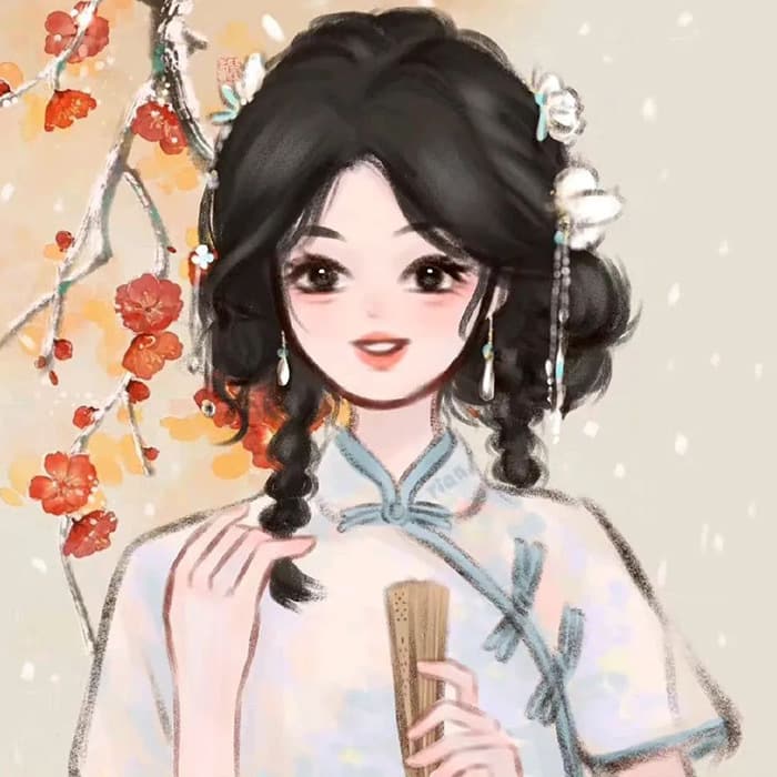 讓人一眼驚艷的古風頭像女生閨蜜頭像圖片_18