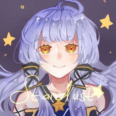 梦幻冰紫色星空少女古风头像