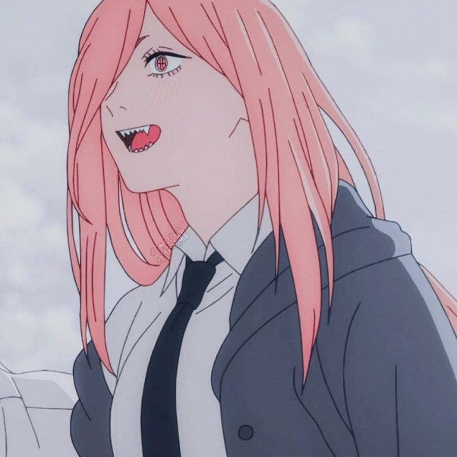 动漫电锯人帕瓦和猫头像 肩上趴着猫的动漫人物_8
