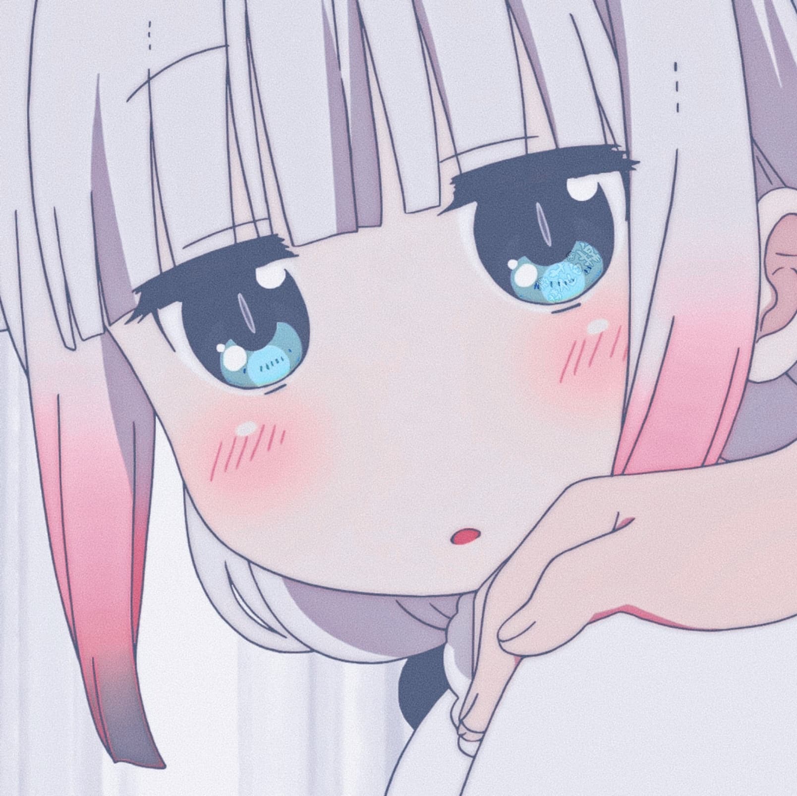 《小林家的龙女仆》康娜酱/神奈酱 呆萌可爱 大脸动漫女孩人物头像_2