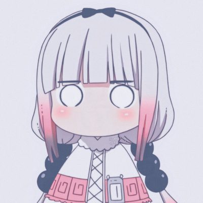 《小林家的龙女仆》康娜酱/神奈酱 呆萌可爱 大脸动漫女孩人物头像