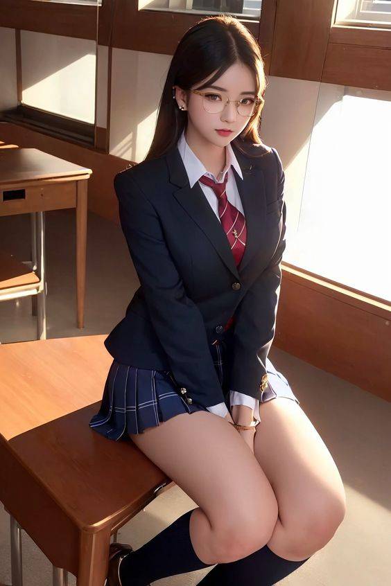 他端来一把椅子让我坐下慢慢说 美女学生图_5