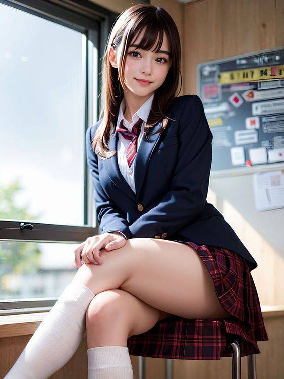 他端来一把椅子让我坐下慢慢说 美女学生图_1