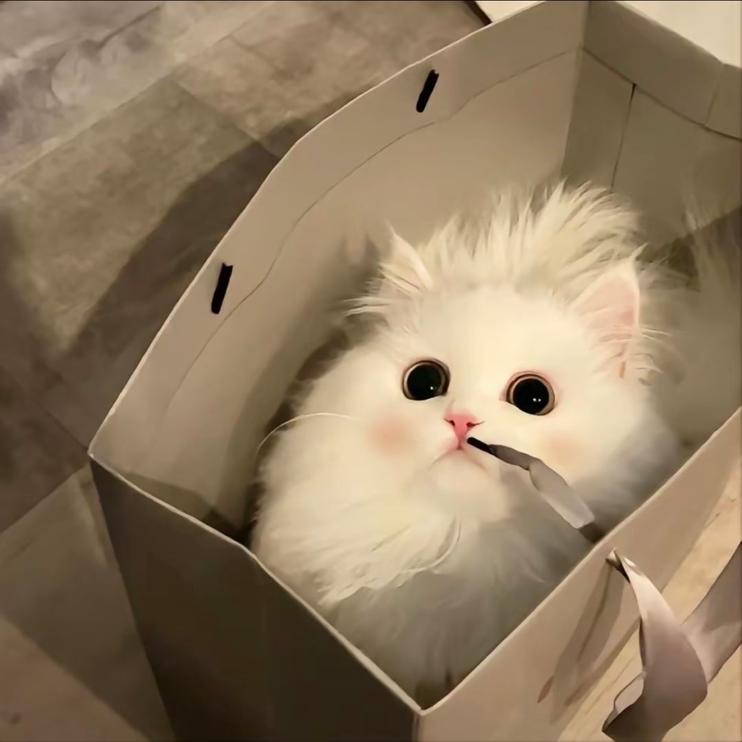 可爱猫咪的微信头像，超级可爱小猫头像_5