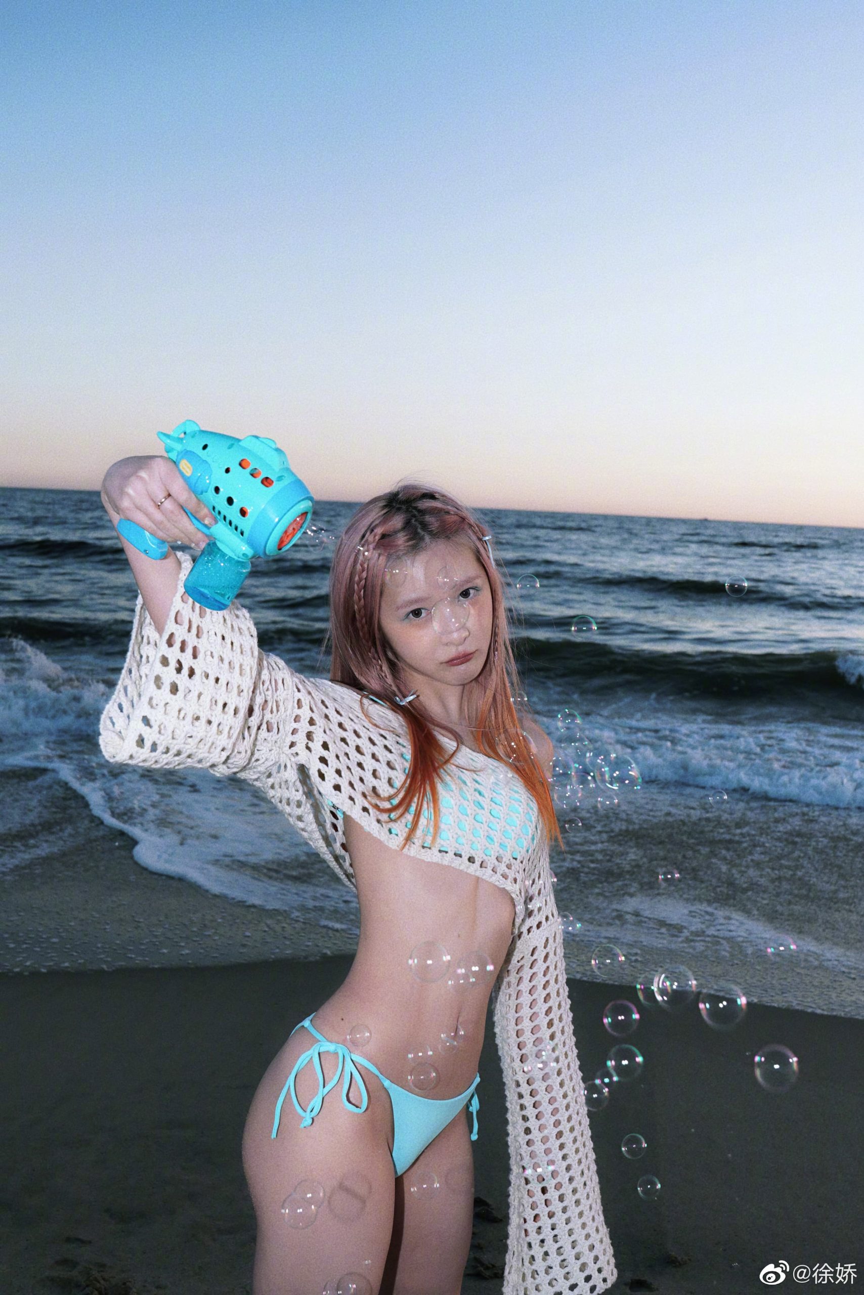 徐娇泳装圣塔莫妮卡写真图片_1