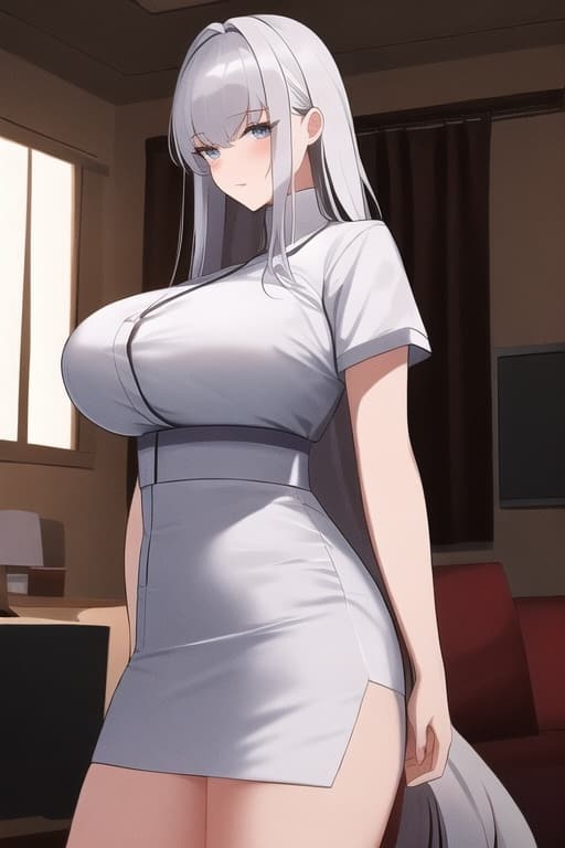 要撑破内衣的二次元女护士，漂亮的女士护士内衣_6