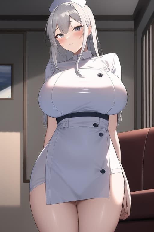 要撑破内衣的二次元女护士，漂亮的女士护士内衣_8